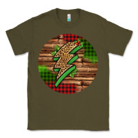 Army Green leopard lightning bolt Christmas Classic Tee - Jasminsmagicworld