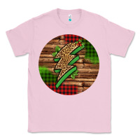 Bubblegum Pink leopard lightning bolt Christmas Classic Tee - Jasminsmagicworld