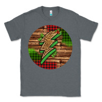 Charcoal Heather leopard lightning bolt Christmas Classic Tee - Jasminsmagicworld