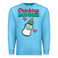 Ocean Blue drinking buddies baby bottle Premium Sweatshirt - Jasminsmagicworld