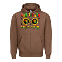 Chestnut juneteenth vibes only Zipper Hoodie - MaliasSmallBusiness