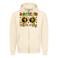 Sandshell juneteenth vibes only Zipper Hoodie - MaliasSmallBusiness