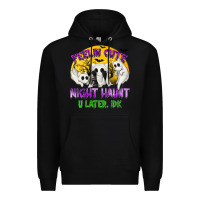 Black feeling cute might haunt u later tbw Premium Hoodie - texasbilliewilder