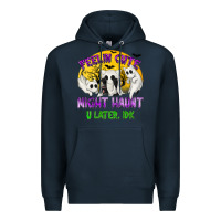 Navy feeling cute might haunt u later tbw Premium Hoodie - texasbilliewilder