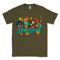 Army Green cozy season with coffee cup Classic Tee - AdoDesignShop