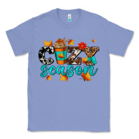 Colony Blue cozy season with coffee cup Classic Tee - AdoDesignShop
