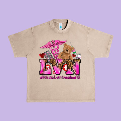 Valentines Day Lvn Licensed Vocational Nurse Urban Heavy Tee Designed By Adodesignshop