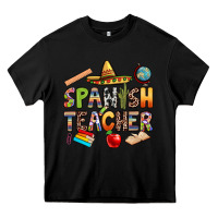 Black spanish teacher Heavy Core Tee - texasbilliewilder