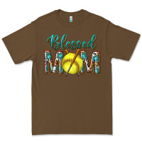 Cacao western blessed mom with softball Premium Tee - texasbilliewilder