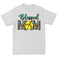Dove Grey western blessed mom with softball Premium Tee - texasbilliewilder