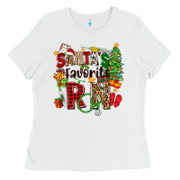 White santa's favorite rn Ladies Tee - Zillion Design Studio
