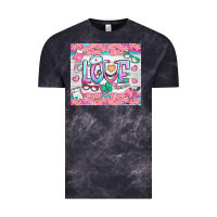 Cloud Black watercolor love nurse tumbler Vintage Tee - BundleAndBundleShop