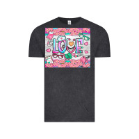 Vintage Black watercolor love nurse tumbler Vintage Tee - BundleAndBundleShop