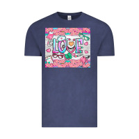 Vintage Denim watercolor love nurse tumbler Vintage Tee - BundleAndBundleShop