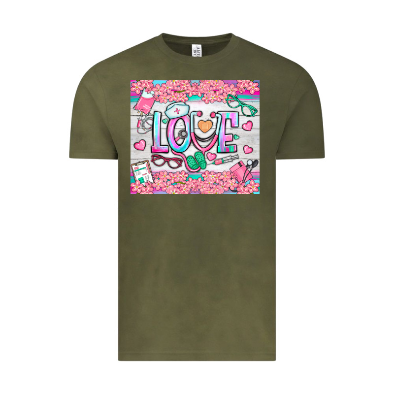 Watercolor Love Nurse Tumbler Vintage Tee by BundleAndBundleShop | Teevron