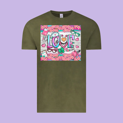 Watercolor Love Nurse Tumbler Vintage Tee Designed By Bundleandbundleshop