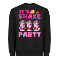 Black its shake party with milkshake Heavyweight Sweatshirt - AdoDesignShop