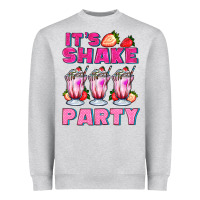 Heather Grey its shake party with milkshake Heavyweight Sweatshirt - AdoDesignShop
