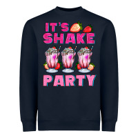 Navy its shake party with milkshake Heavyweight Sweatshirt - AdoDesignShop