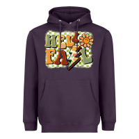 Plum groovy hello fall Heavyweight Hoodie - BarkalooDesign