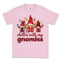 Bubblegum Pink chilling with my gnomies Classic Tee - NancyCooperArtShop