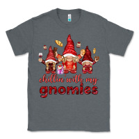 Charcoal Heather chilling with my gnomies Classic Tee - NancyCooperArtShop