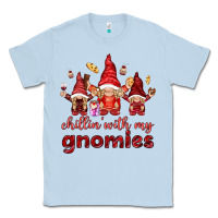 Dusty Blue chilling with my gnomies Classic Tee - NancyCooperArtShop
