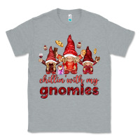 Heather Grey chilling with my gnomies Classic Tee - NancyCooperArtShop