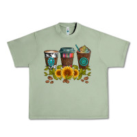 Oil Green coffee group and sunflowers Urban Heavy Tee - Artiststas