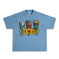Pebble Blue coffee group and sunflowers Urban Heavy Tee - Artiststas