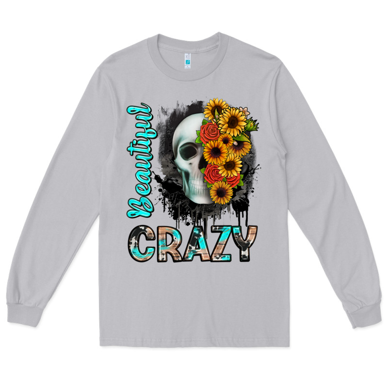Beautiful Crazy Skull Long Sleeve Tee by JahusDesignShop | Teevron
