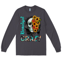 Smoke beautiful crazy skull Long Sleeve Tee - JahusDesignShop