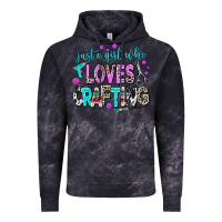 Cloud Black just a girl who loves crafting Vintage Hoodie - AdoDesignShop
