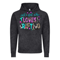 Vintage Black just a girl who loves crafting Vintage Hoodie - AdoDesignShop
