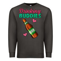 Smoke drinking buddies beer bottle Premium Sweatshirt - Jasminsmagicworld