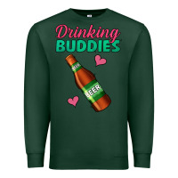 Sports Green drinking buddies beer bottle Premium Sweatshirt - Jasminsmagicworld