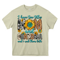 I Have Two Titles Mom And Grandma And I Rock Them Heavy Core Tee | Teevron