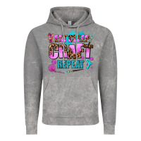 Cloud Rock eat sleep craft repeat Vintage Hoodie - AdoDesignShop
