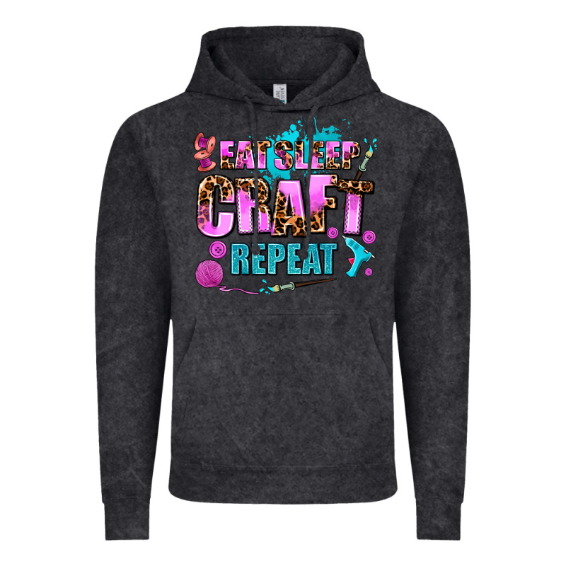 Eat Sleep Craft Repeat Vintage Hoodie by AdoDesignShop | Teevron