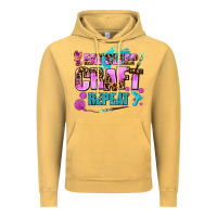 Vintage Mustard eat sleep craft repeat Vintage Hoodie - AdoDesignShop