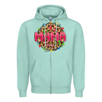 Seafoam mama christmas lights Zipper Hoodie - MaliasSmallBusiness