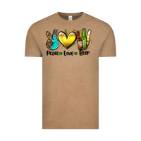 Vintage Coffee peace love beer Vintage Tee - AdoDesignShop