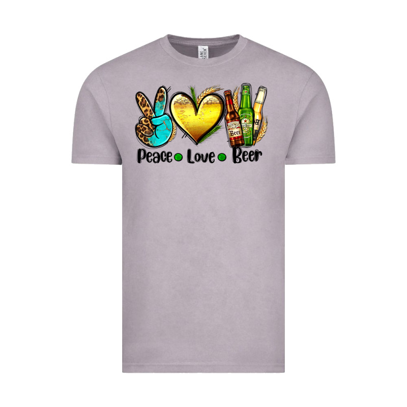 Peace Love Beer Vintage Tee by AdoDesignShop | Teevron