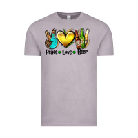 Vintage Zinc peace love beer Vintage Tee - AdoDesignShop
