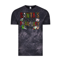Cloud Black santa's favorite pharmacy tech Vintage Tee - Jasminsmagicworld