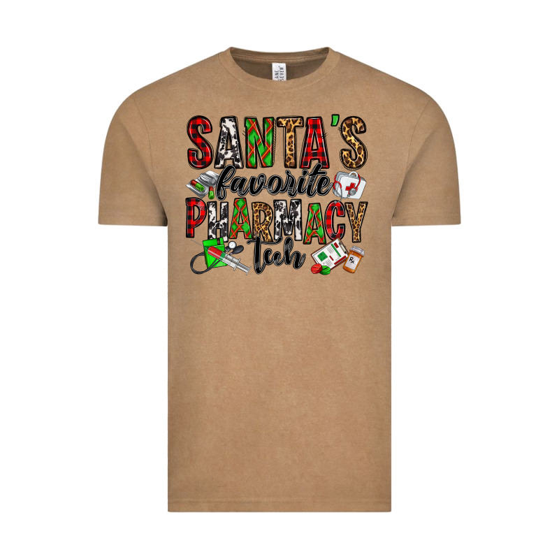 Santa's Favorite Pharmacy Tech Vintage Tee by Jasminsmagicworld | Teevron