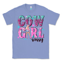 Colony Blue cowgirl sassy with pink cowgirl Classic Tee - NancyCooperArtShop