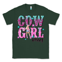 Sports Green cowgirl sassy with pink cowgirl Classic Tee - NancyCooperArtShop
