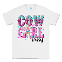 White cowgirl sassy with pink cowgirl Classic Tee - NancyCooperArtShop