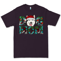 Plum christmas dog mom husky Premium Tee - RanaPortraitStore